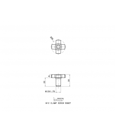 M12 CLAMP SCREW SEM27