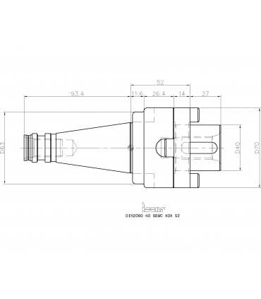 DIN2080 40 SEMC 40X 52