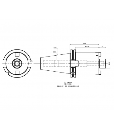 DIN69871 50 SEM32X78X100C