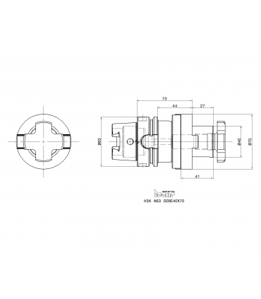 HSK A63 SEMC40X70