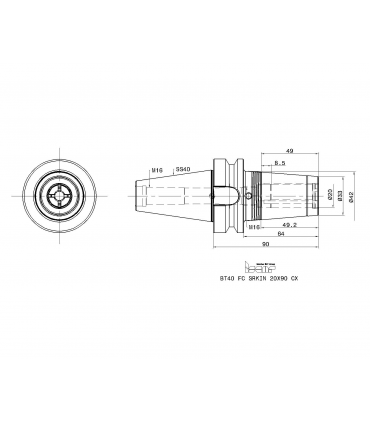 BT40 FC SRKIN 20X90 CX