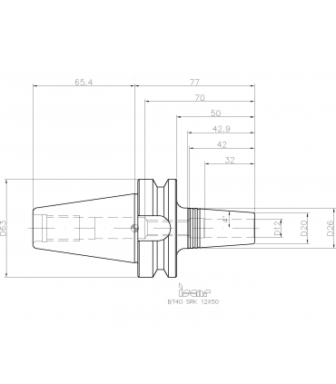 BT40 SRK 12X50