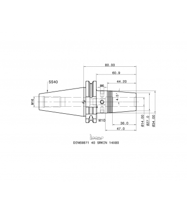 DIN69871 40 SRKIN 14X80