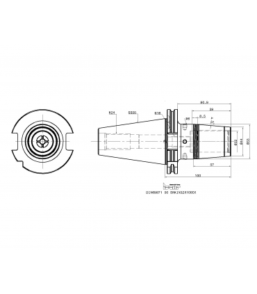 DIN69871 50 SRKIN32X100CX