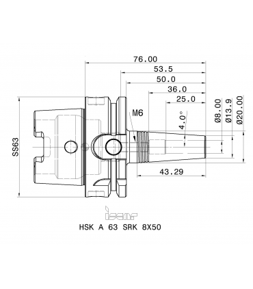 HSK A63 SRK 8X50