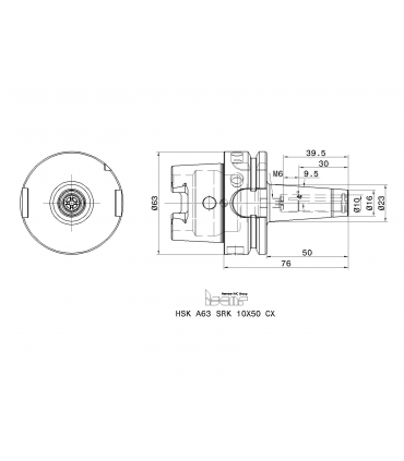 HSK A63 SRK 10X50 CX