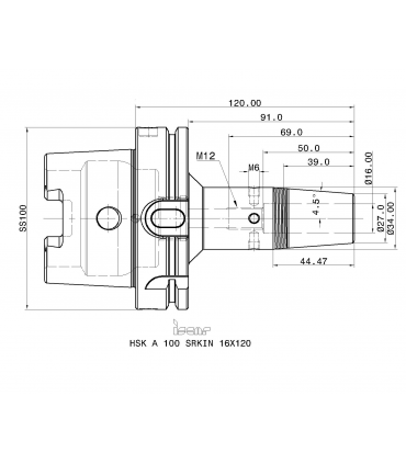 HSK A100 SRKIN16X120