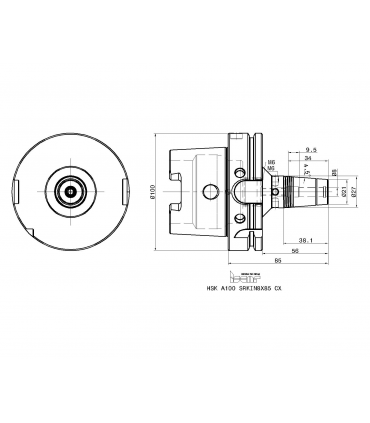 HSK A100 SRKIN8X85 CX