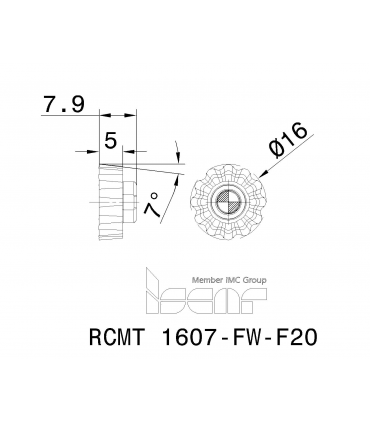RCMT 1607-FW-F20 IC928