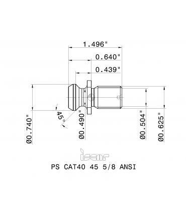 PS CAT40 45 5/8 ANSI