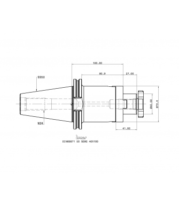 DIN69871 50 SEMC 40X100