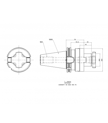 DIN69871 50 SEMC 50X 70