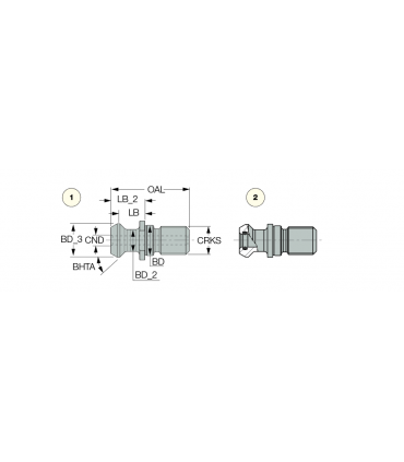 PS BT40 45 M16 MAZAKB