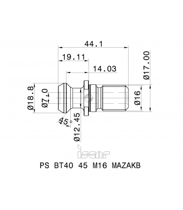 PS BT40 45 M16 MAZAKB