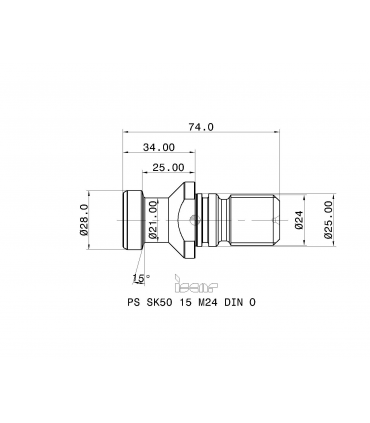 PS SK50 15 M24 DIN O
