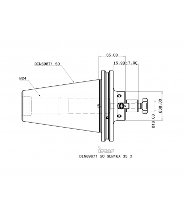 DIN69871 50 SEM16X 35 C
