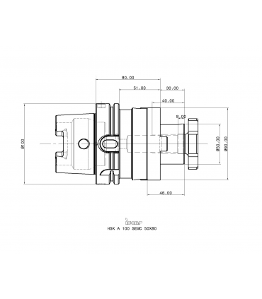 HSK A100 SEMC50X80