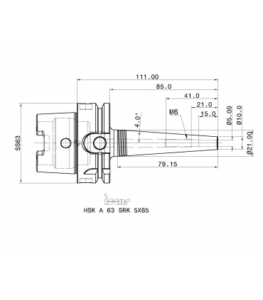 HSK A63 SRK 5X85