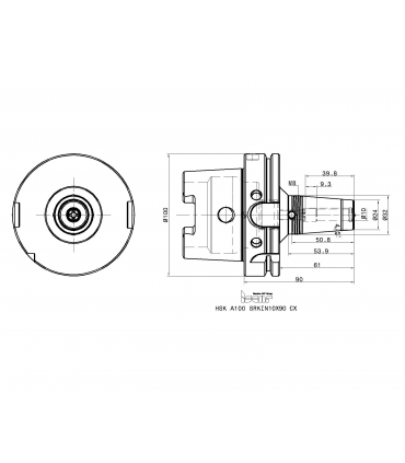 HSK A100 SRKIN10X90 CX