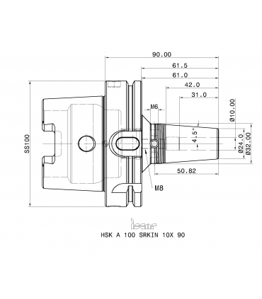 HSK A100 SRKIN10X90