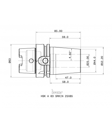 HSK A63 SRKIN25X85