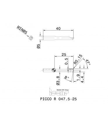 PICCO R 047.5-25 IC908