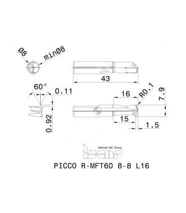 PICCO R-MFT60 8-8 L16 IC908