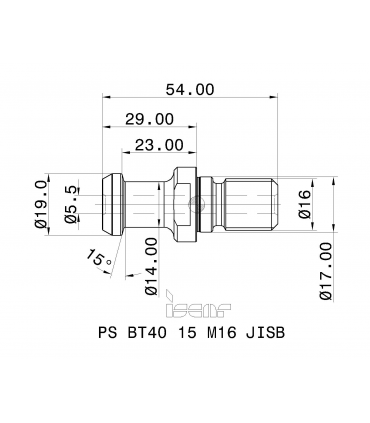 PS BT40 15 M16 JISB
