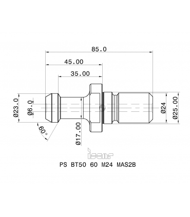 PS BT50 60 M24 MAS2B
