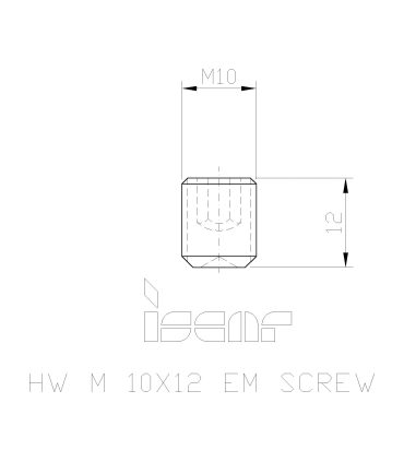 SR M10X12 DIN1835-B