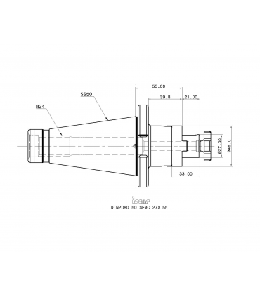 DIN2080 50 SEMC 27X 55