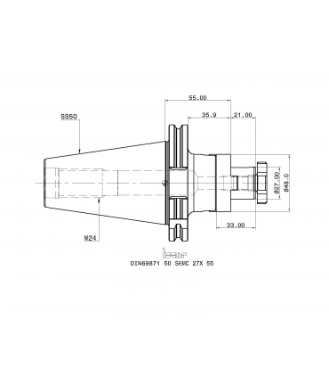 DIN69871 50 SEMC 27X 55