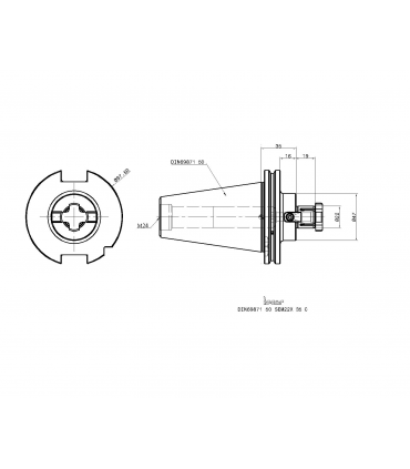 DIN69871 50 SEM22X 35 C