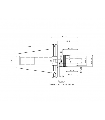 DIN69871 50 SRKIN 14X 80