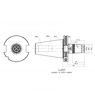 DIN69871 50 SRKIN 16X80CX