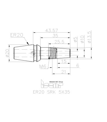 ER20 SRK 5X35