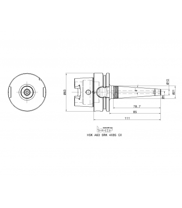HSK A63 SRK 4X85 CX