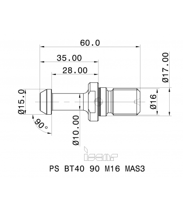 PS BT40 90 M16 MAS3
