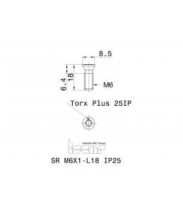 SR M6X1-L18 IP25