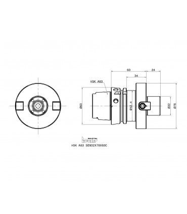 HSK A63 SEM32X78X60C