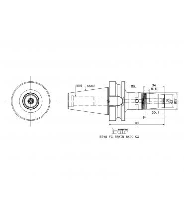 BT40 FC SRKIN 8X90 CX