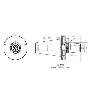DIN69871 50 SRKIN 20X80CX