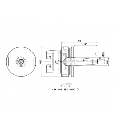 HSK A63 SRK 4X50 CX