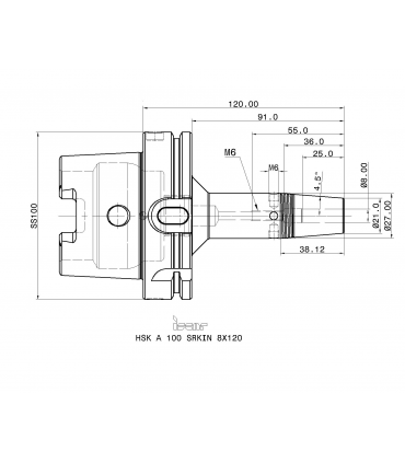HSK A100 SRKIN8X120