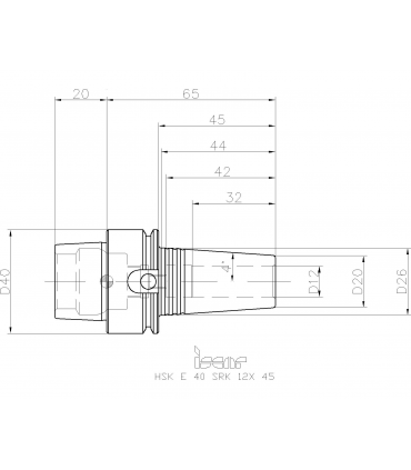 HSK E40 SRK12X45