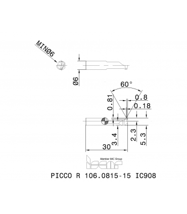 PICCO R 106.0815-15 IC908