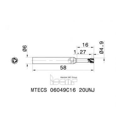 MTECS 06049C16 20UNJ IC908