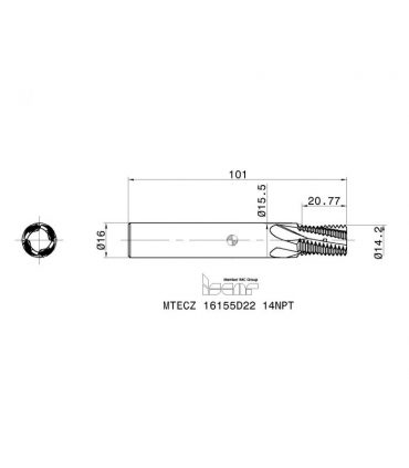MTECZ 16155D22 14NPT IC908