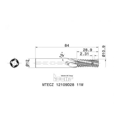 MTECZ 12109D28 11W IC908