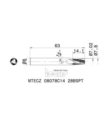 MTECZ 08078C14 28BSPT IC908